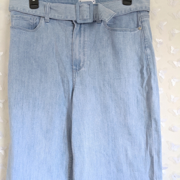 NEW Paige Denim Sutton Wide Leg Blue Jeans Boho 30 - Picture 5 of 7